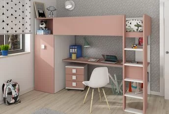 Jules Hoogslaper met kast - Roze