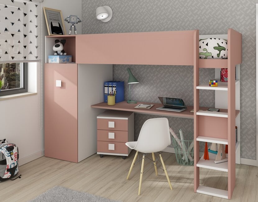 Jules Hoogslaper met kast - Roze