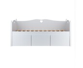 Bedbank Emma met 3 mega grote lades wit