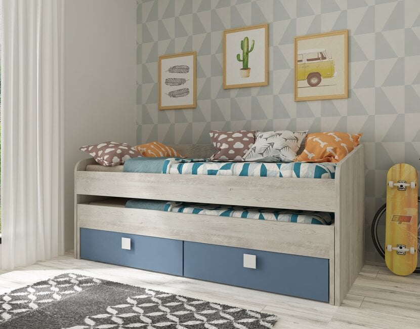 Kajuitbed Jules blauw - 90x200