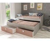 Kajuitbed Jules oud Roze - 90x200