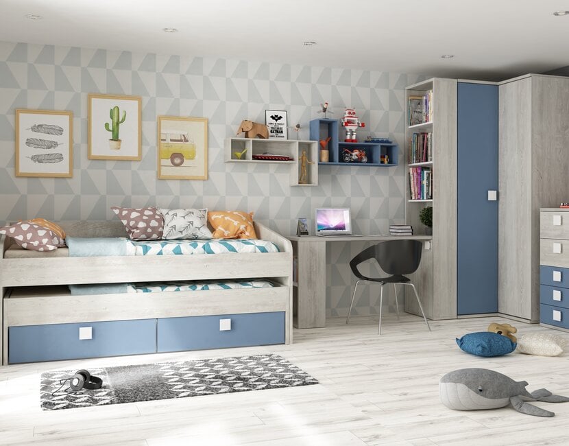 Kajuitbed Jules blauw - 90x200