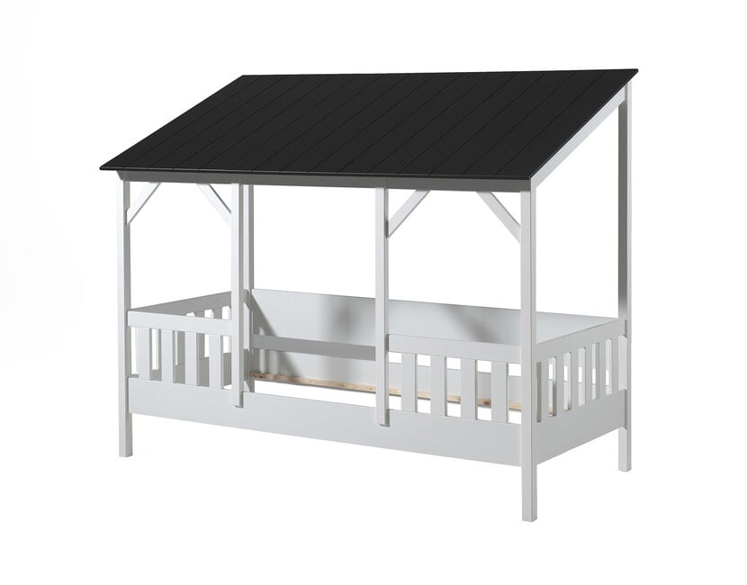 Housebed Terra - 90x200 - Zwart Dak