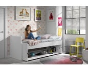 Bureaubed Denver - Wit - 90x200