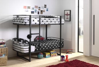 Stapelbed Oscar -Zwart