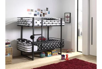 Stapelbed Oscar -Zwart