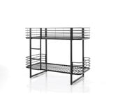 Stapelbed Oscar - Zwart - 90x200