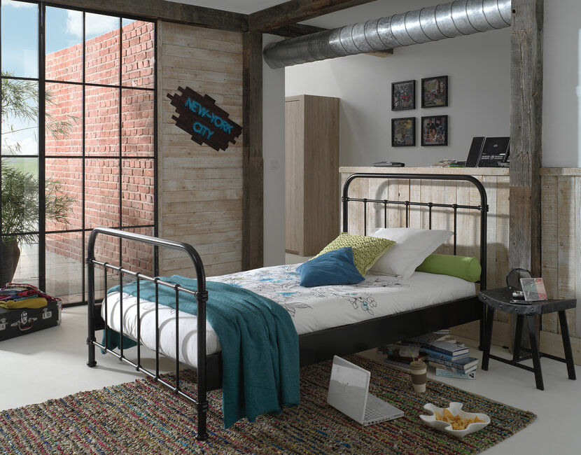 Twijfelaar New York - Zwart - 120x200