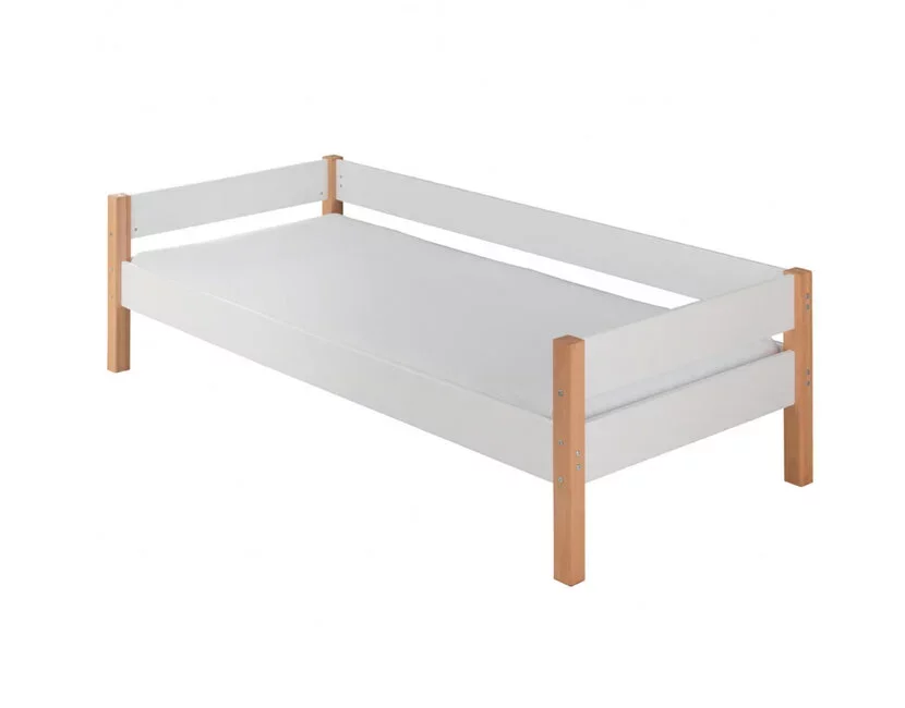 Midi hoogslaper Color - Wit/beuken