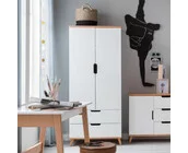 2-deurs kledingkast Color - Wit