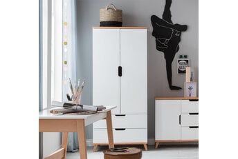 2-deurs kledingkast Color - Wit