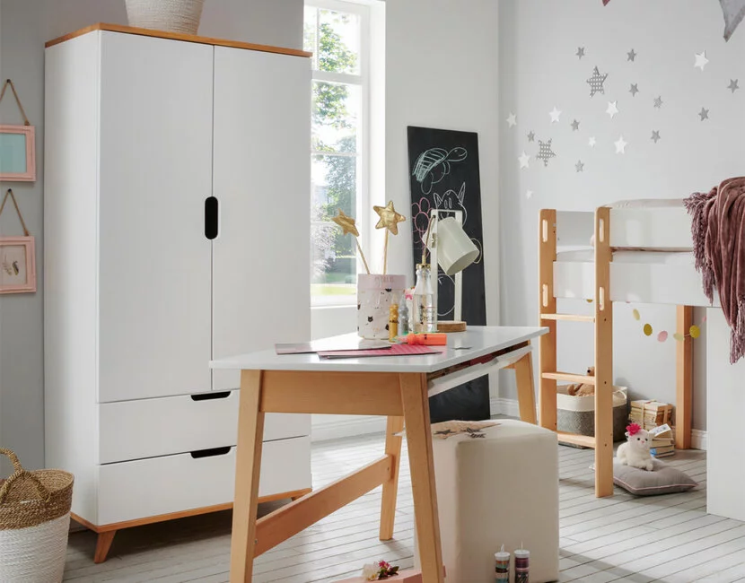 2-deurs kledingkast Color - Wit