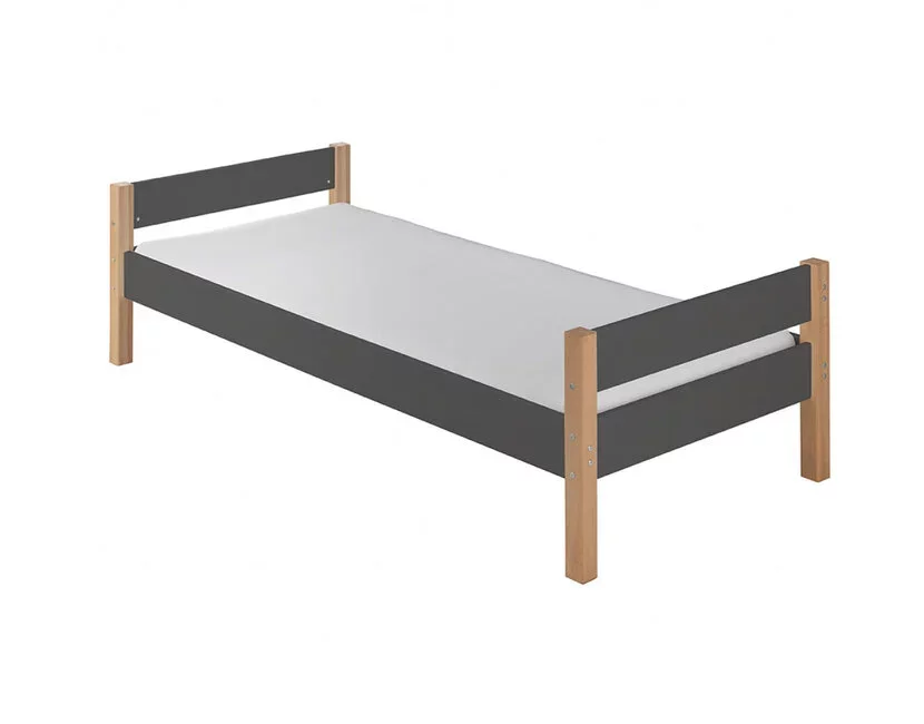 Kinderbed Color - Antraciet - 90x200