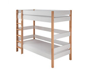 Stapelbed Color - Wit/Beuken