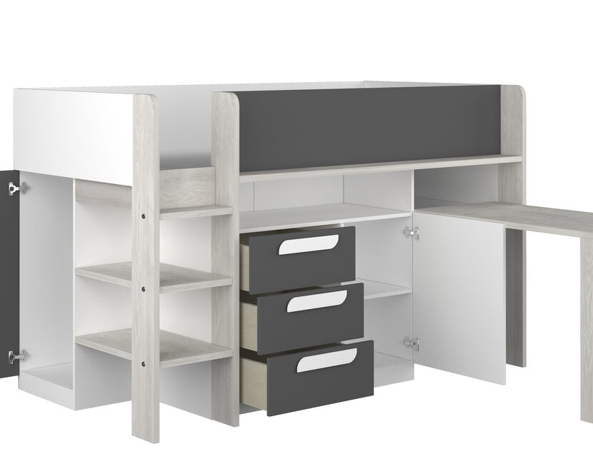 Yolo halfhoogslaper Antraciet