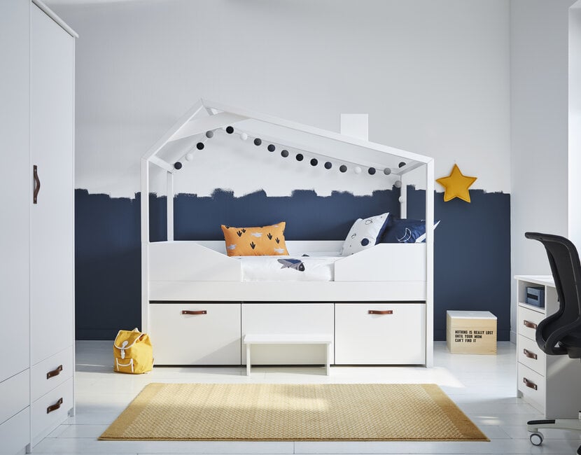 Kajuitbed Cool kids met hut compleet