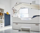 Kajuitbed Cool kids met hut compleet