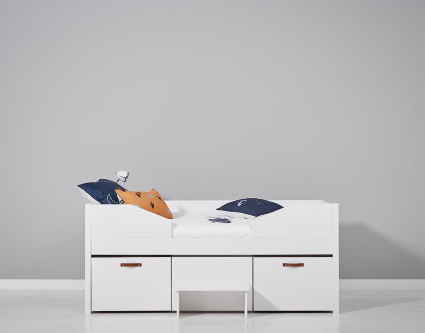 Kajuitbed Cool kids met 2 lades en opstap