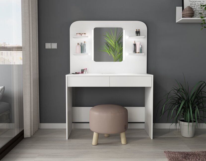 Kaptafel Vanity Secret - Make-up tafel - Wit