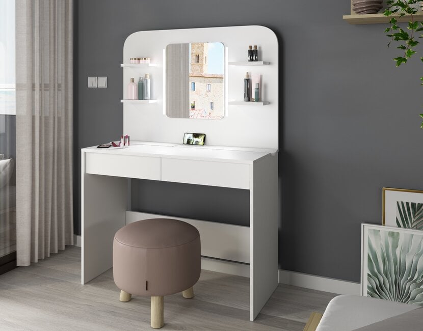 Kaptafel Vanity Secret - Make-up tafel - Wit