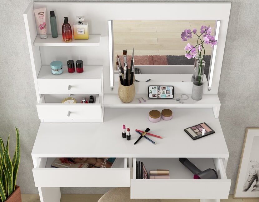 Kaptafel Vanity Wish - Make-up tafel - Wit