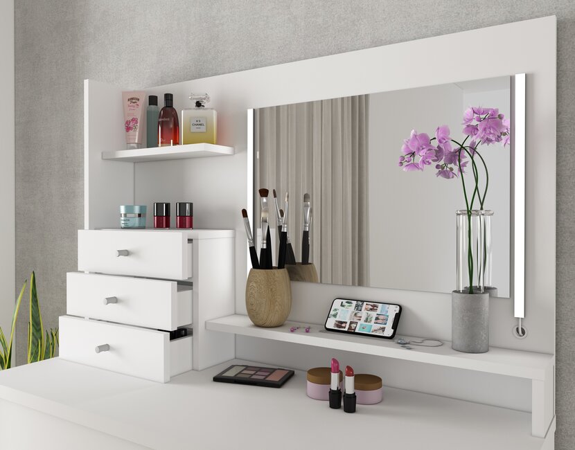 Kaptafel Vanity Wish - Make-up tafel - Wit