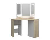 Kaptafel Vanity Chic - Make-up tafel - Eiken/wit