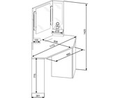 Kaptafel Vanity Chic - Make-up tafel - Grijs-Wit