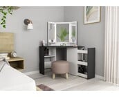 Kaptafel Vanity Chic - Make-up tafel - Grijs-Wit