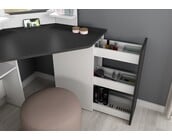 Kaptafel Vanity Chic - Make-up tafel - Grijs-Wit