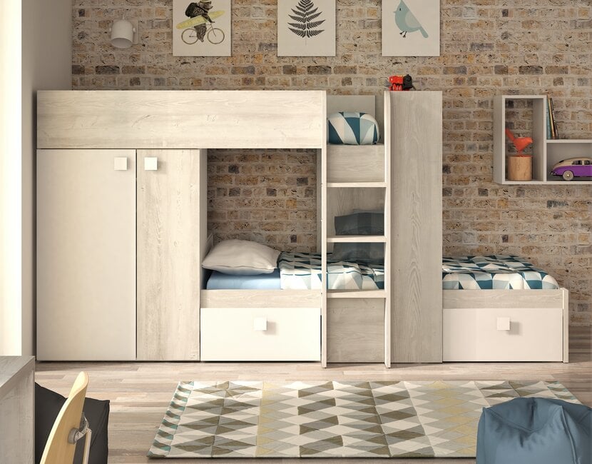 Stapelbed Maxim Grijseiken