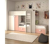 Stapelbed Maxim Antiek Roze