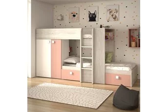 Stapelbed Maxim Antiek Roze