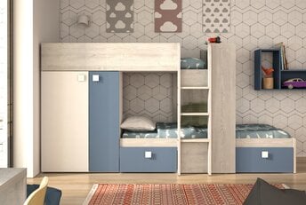 Stapelbed Maxim Blauw