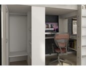 Hoogslaper Studio Grijs eiken/wit