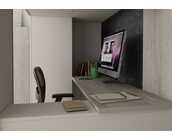 Hoogslaper Studio Grijs eiken/wit