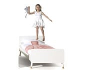 Kinderbed Billy - Satijn wit - 90x200