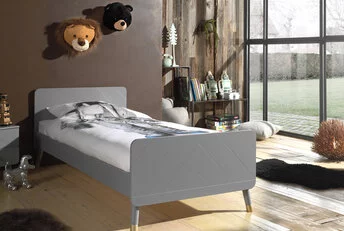 Kinderbed Billy - Tijdloos grijs - 90x200