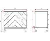 3 lades Billy commode - Satin White