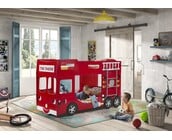 Stapelbed Rood Brandweerauto 90x200