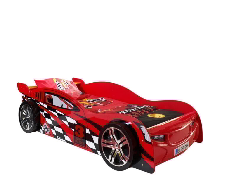 Autobed Rood Night Speeder - 90 x 200