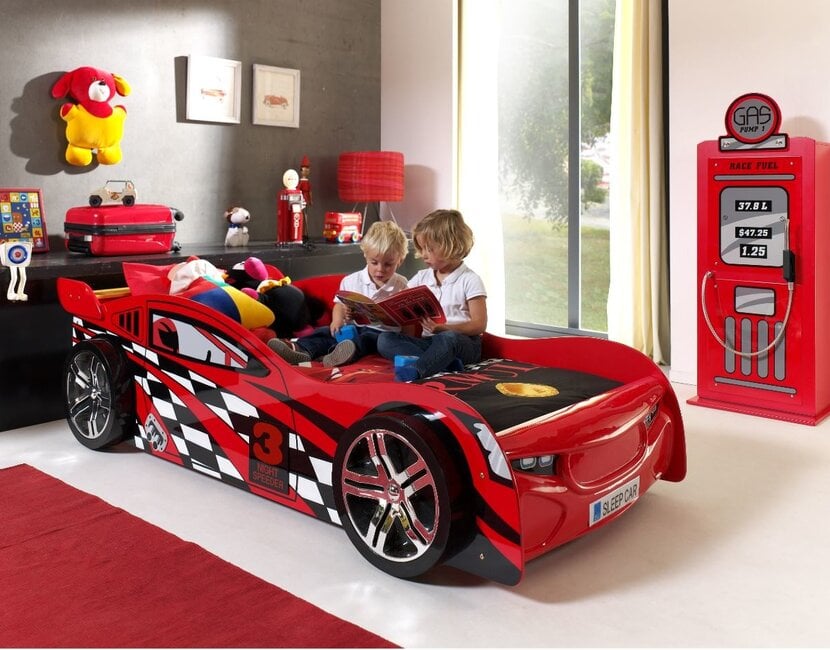 Autobed Rood Night Speeder - 90 x 200