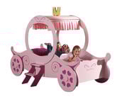 Autobed Koets Roze Princess Kate   - 90 x 200