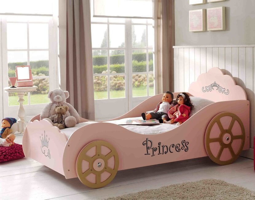 Autobed Roze Princess Pinky - 90 x 200