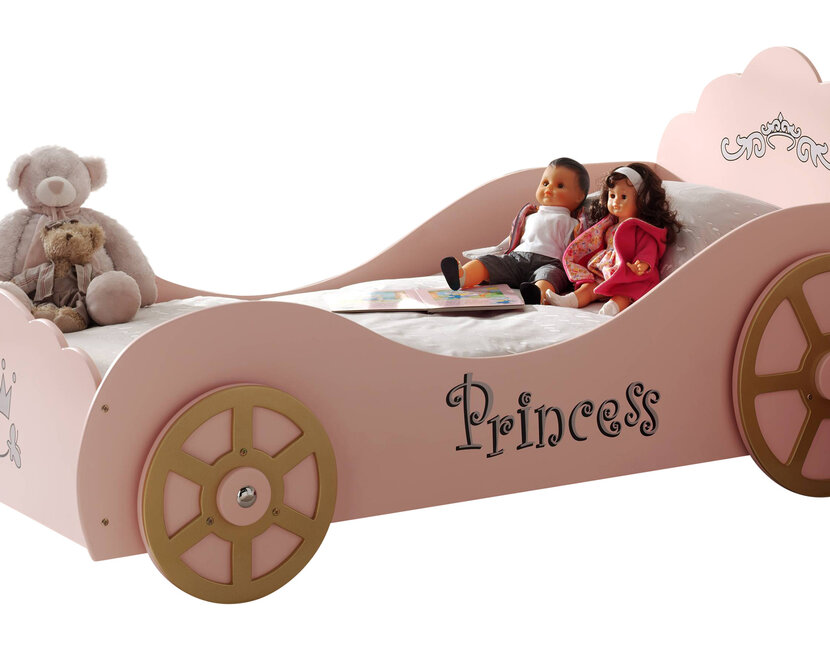 Autobed Roze Princess Pinky - 90 x 200