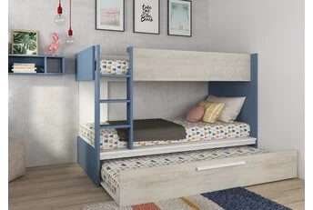 Stapelbed Jules blauw met slaaplade