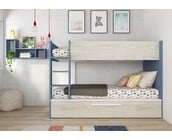 Stapelbed Jules blauw met slaaplade