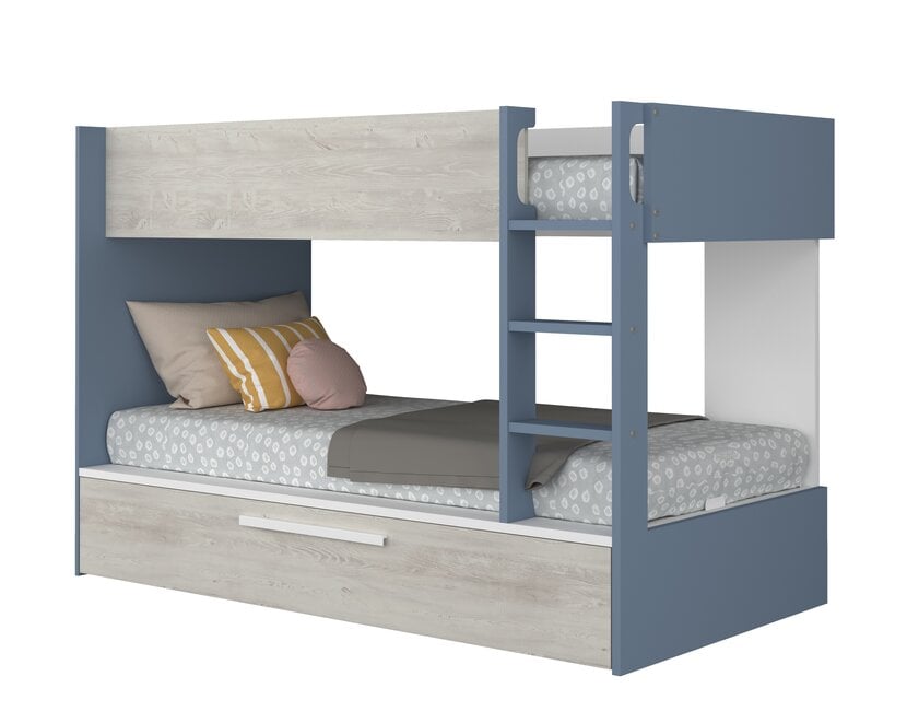 Stapelbed Jules blauw met slaaplade