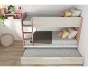 Stapelbed Jules roze met slaaplade