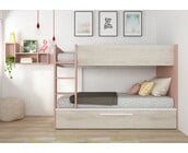 Stapelbed Jules roze met slaaplade